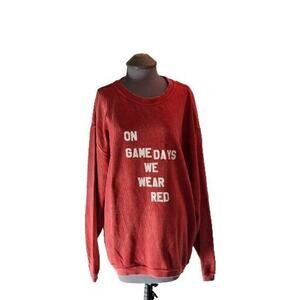 Chicka-d Size XL Loose Fit Women's Pullover "On Game Days.."